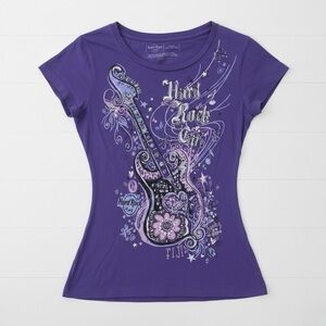 Hard Rock Cafe Purple Graphic Tee